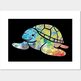 Cool turtle sea mandala t-shirt Posters and Art